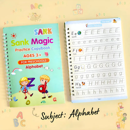 Sank Magic Practice Copybooks for Kids – Alphabet, Numbers, Math & Drawing